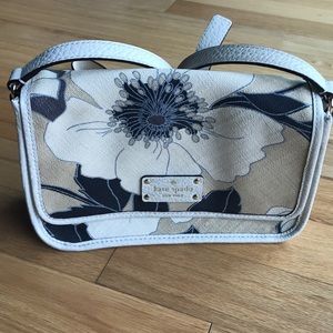Kate Spade Ivory/Tan/Navy Crossbody
